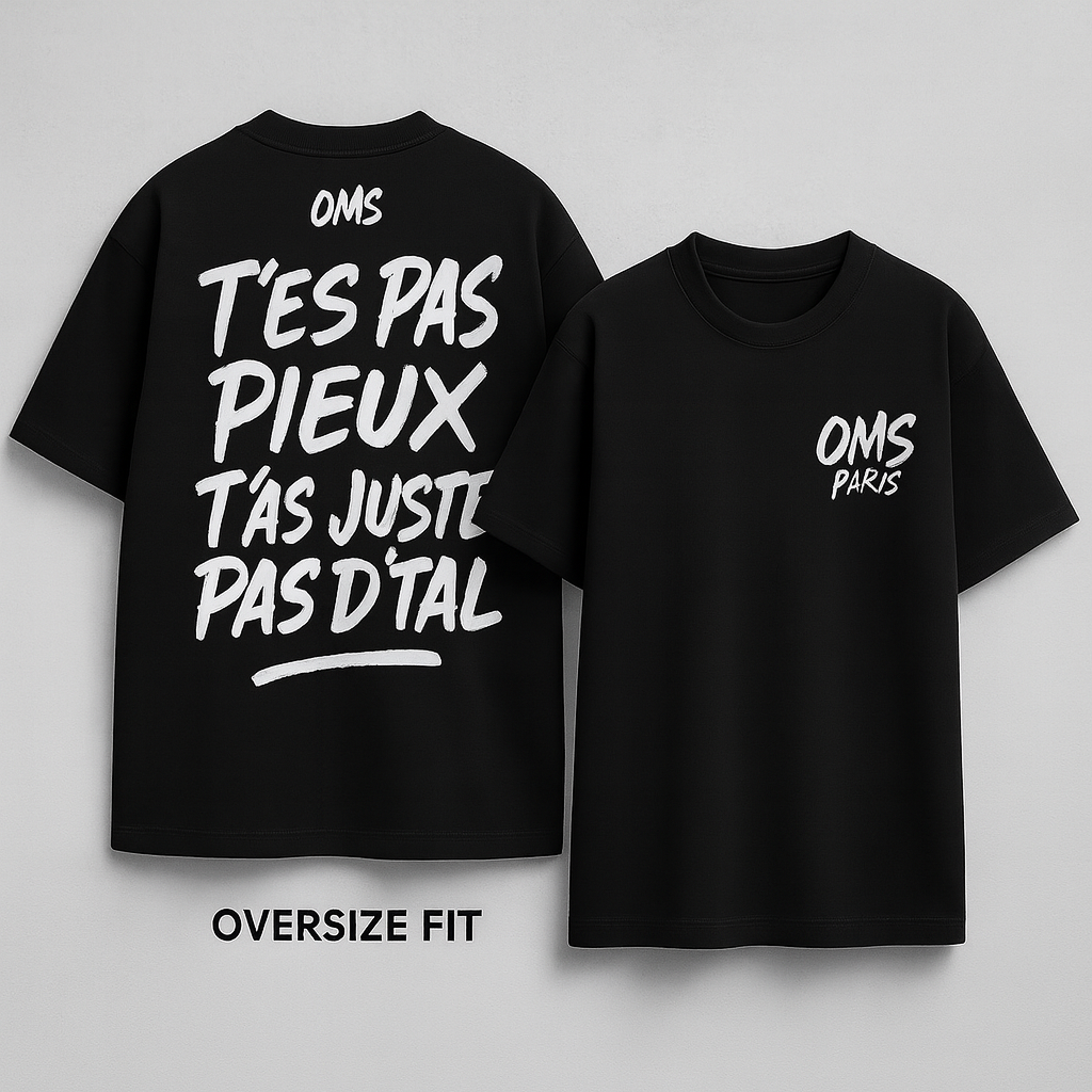 T-shirt Oversize OMS PARIS – Blanc
ou
T-shirt Regular Homme – Logo Cœur OMS