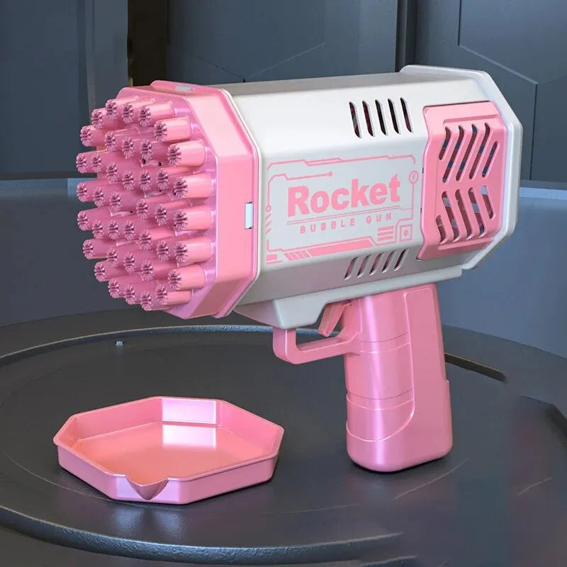 Pistolet à Bulles Rocket – 40 Jets Magiques Automatiques (sans eau)