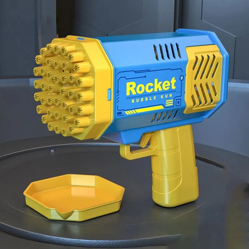 Pistolet à Bulles Rocket – 40 Jets Magiques Automatiques (sans eau)