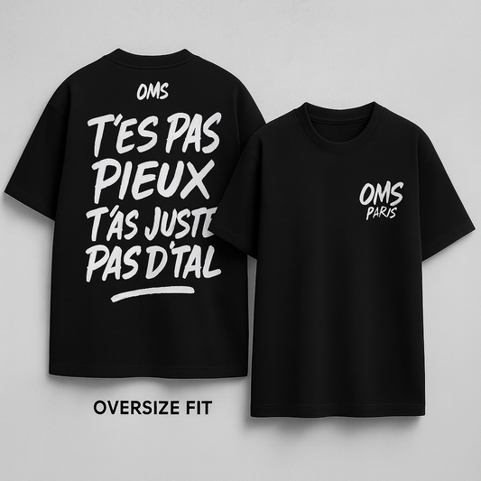 T-shirt Oversize OMS PARIS – Blanc
ou
T-shirt Regular Homme – Logo Cœur OMS