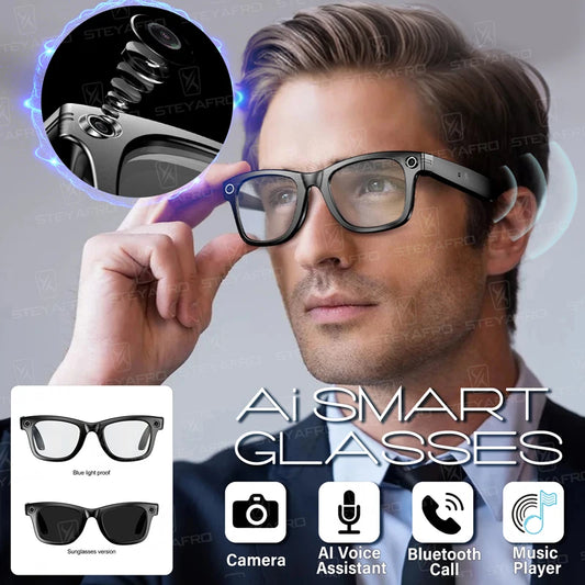 Lunettes Caméra Intelligentes – Appels, Musique & Photos HD